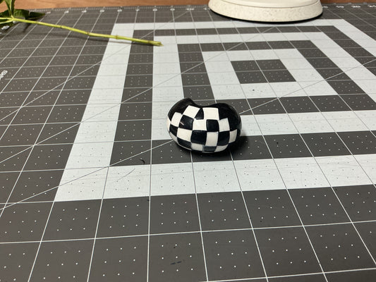 One-off Wonders - checkerboard classic with a high gloss finish