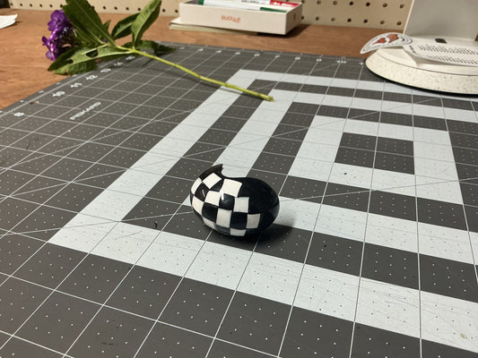 One-off Wonders     - checkerboard classic with a high gloss finish