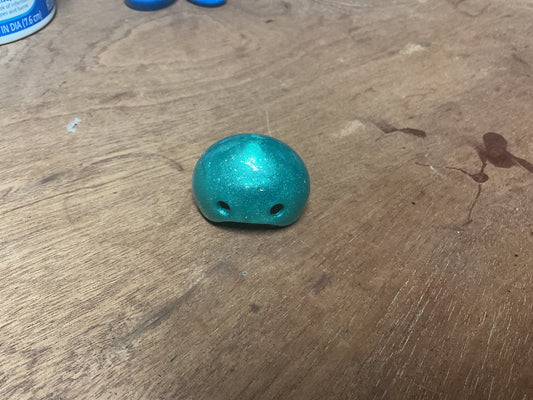 One-off Wonders  Teal glitter with gold specs classic